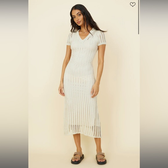 Fortunate One Crochet Maxi Dress - Picture 2 of 6